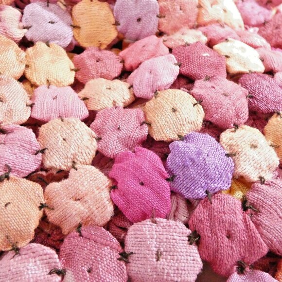 Bottle Cap Vest Size M Womens Sleeveless OOAK Handmade Pinks Retro - Picture 6 of 6